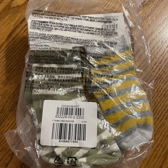 Unisex crew socks 8-pack for toddler & baby - Picture 2 of 3